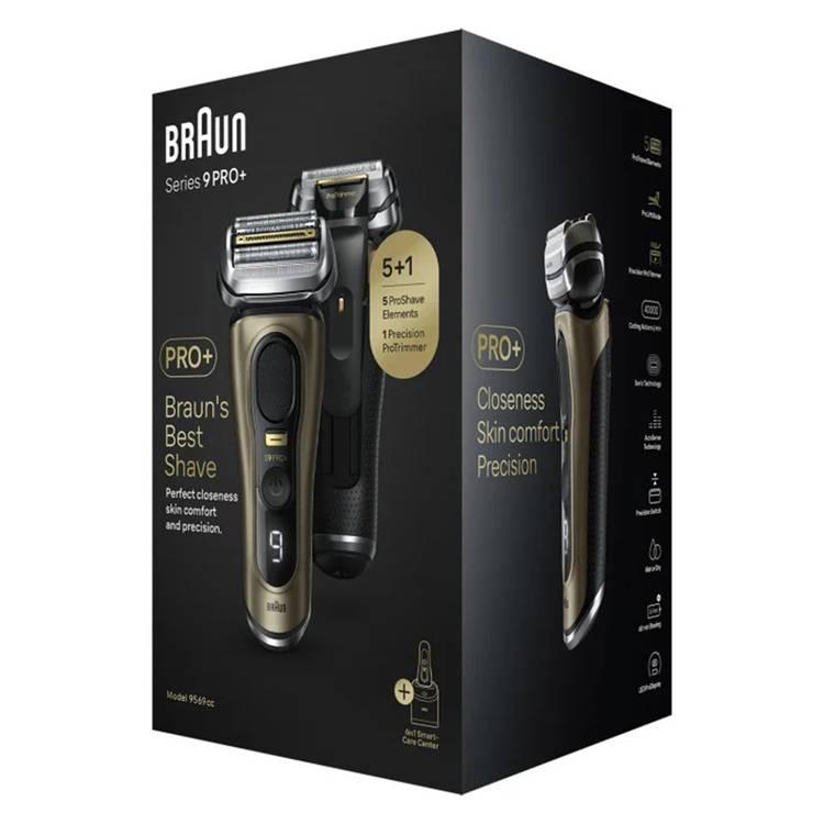 Braun Series 9 Pro+ 9569cc Wet & Dry shaver - Black / Brass