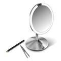 Simplehuman Sensor-Lighted Makeup/Vanity Mirror with Case - Silver