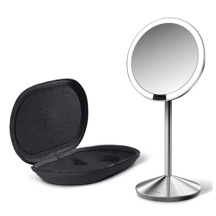 Simplehuman Sensor-Lighted Makeup/Vanity Mirror with Case - Silver