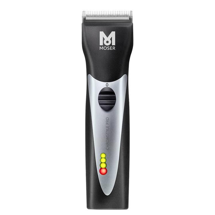 Moser ChromStyle Pro Professional Cord/Cordless Hair Clipper - Black / Silver