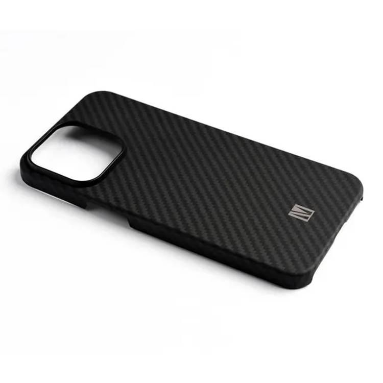 Levelo Sergei Aramid Fiber Case For iPhone 15 Pro - Black