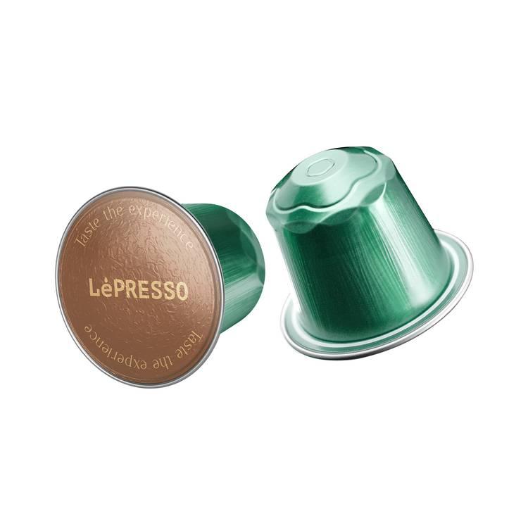 LePresso Aluminum capsules for Nespresso 100% Arabica - Green