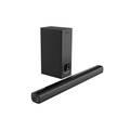 Porodo Soundtec 2.1CH Bluetooth Soundbar Max System with Remote Control, Crisp Audio, 100W Powerful Sound, Slim & Elegant Design,  Connectivity via AUX, USB, Optical, HDMI for TV - Black