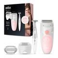 Braun Silk-Epil SES-5820 Wet & Dry Epilator - White / Pink