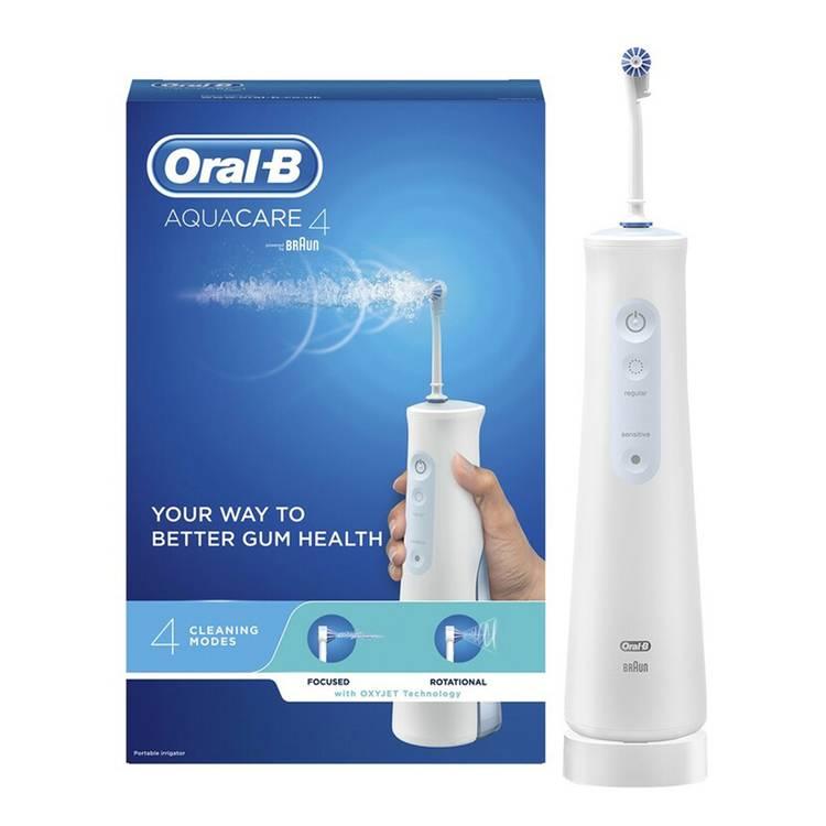 Oral-B Aquacare  Water Flosser 4 Cordless Irrigator - White