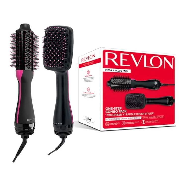 Revlon Salon One-Step Combo Pack Hair Styler & Dryer - Black