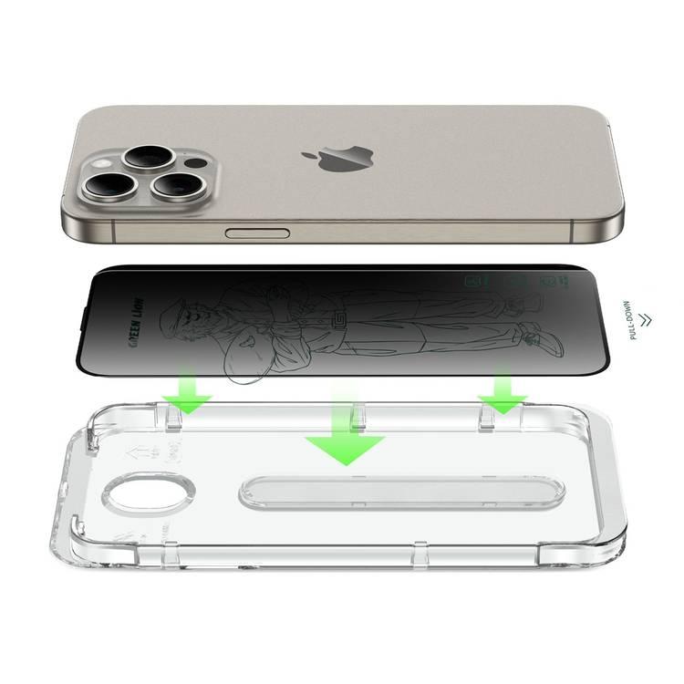 Green Lion Picasso 3D Glass With Alignment Tray - Clear - iPhone 15 Pro