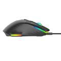 Porodo Gaming 9D Wired Mouse, 13 Modes RGB Light, 6 Levels DPI, 500Hz Polling Rate, USB Interface, Instant 825F, 10 Million Clicks Lifespan - Black  