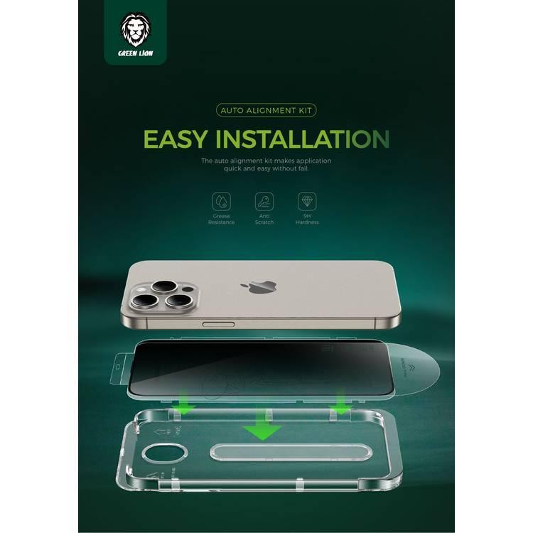 Green Lion Picasso 3D Glass With Alignment Tray - Clear - iPhone 14 Plus