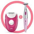 Braun Silk-Epil 3420 Epilator with Massage Rollers - Pink