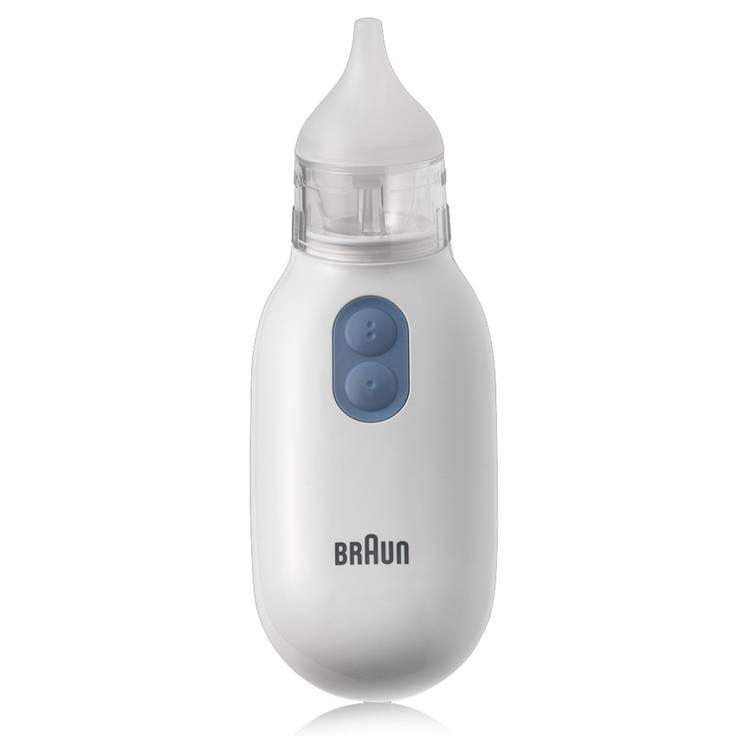 Braun Electric Nasal Aspirator with Two Nasal Tips