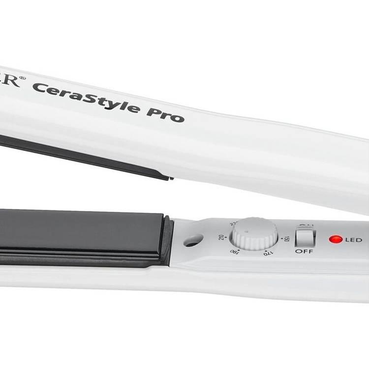 Moser Cerastyle Pro Professional Ceramic Hair Straightener - White