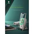 Green Lion Monaco Grip 10000mAh Power Bank with Integrated Type-C Cable, 20W Power Delivery, LCD Power Indicator - Titanium