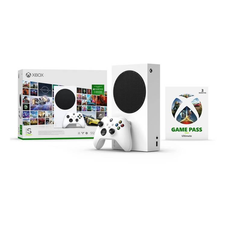 Microsoft Xbox Series S Digital 512GB Console + 3 Months Game Pass Ultimate (Bundle) - White