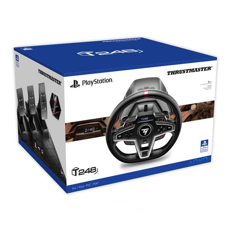 عجلة القيادة Thrustmaster T248P FF لجهاز PS5/PS4 - أسود