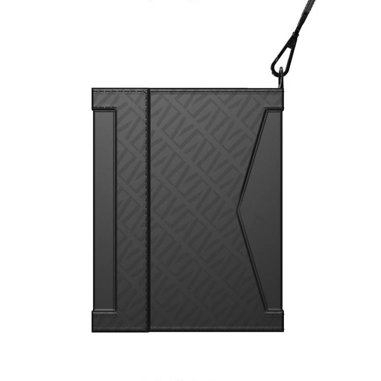 Levelo Offshore Passport Holder Leather Case - Black