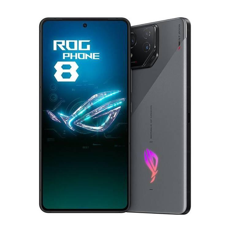 هاتف ASUS ROG Phone 8 الذكي للألعاب بسعة 12 جيجابايت/256 جيجابايت - رمادي متمرد