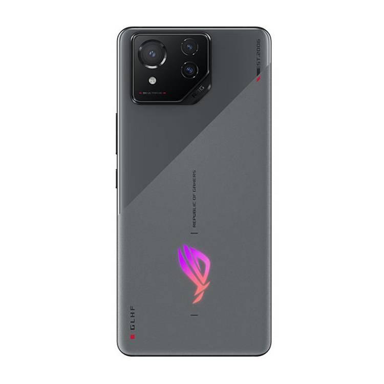 هاتف ASUS ROG Phone 8 الذكي للألعاب بسعة 12 جيجابايت/256 جيجابايت - رمادي متمرد