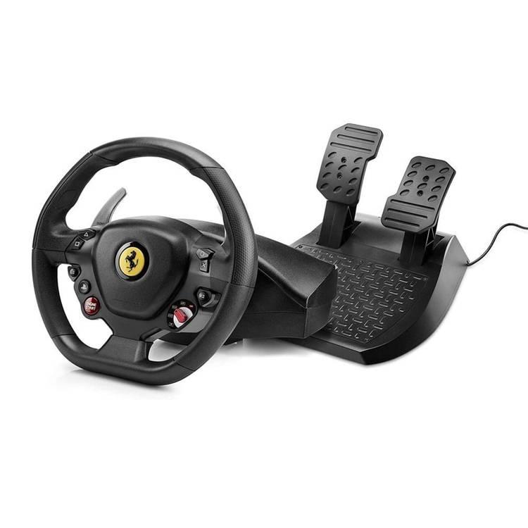 Thrustmaster T80 Ferrari 488 GTB Edition Racing Wheel + Pedals for PS4 - Black