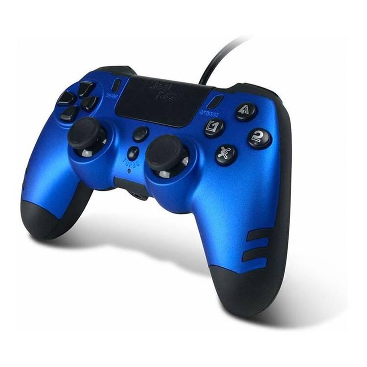 Steelplay Slim Pack Wired Controller For PC/PS4  - Sapphire Blue