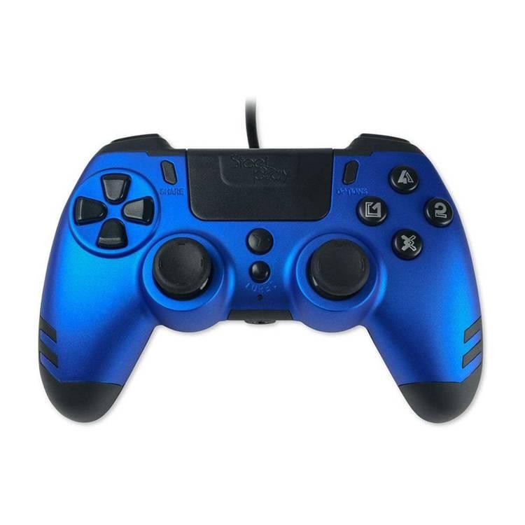 Steelplay Slim Pack Wired Controller For PC/PS4  - Sapphire Blue