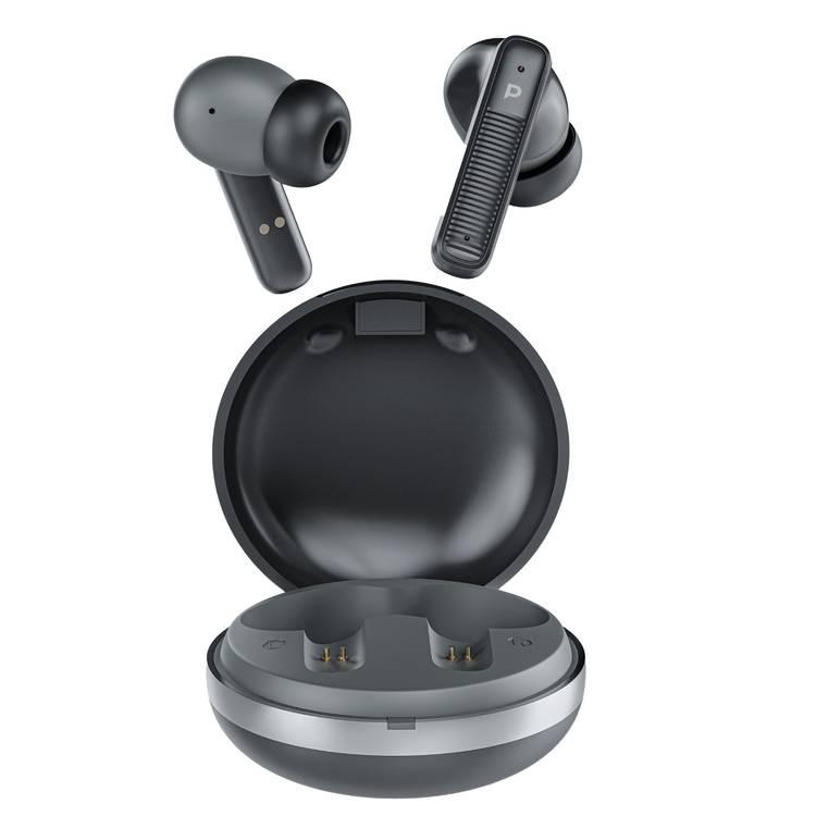 Powerology TWS Earbuds with Quad Mic ENC - Black