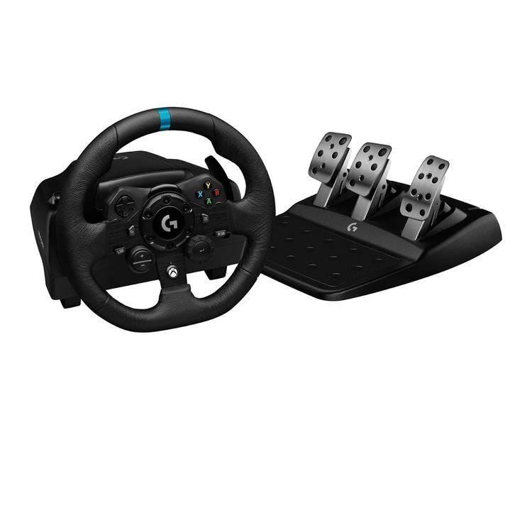 عجلة ودواسات Logitech G Racing G923 لجهاز Xbox One/PC - أسود