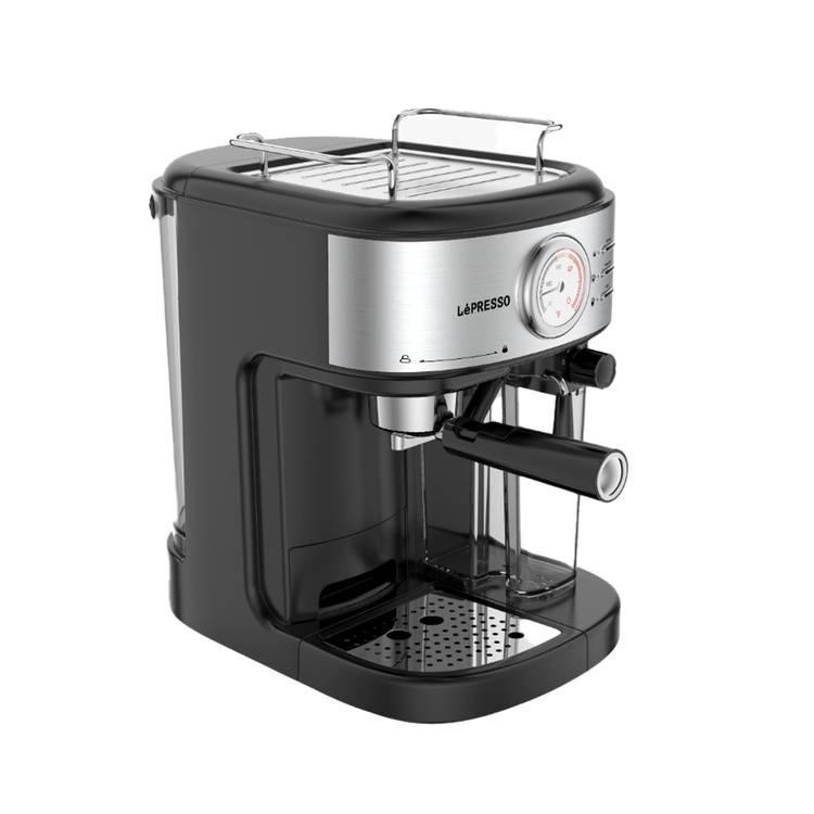 LePresso Coffee Machine 20 Bar Powerful Pressure Pump With Capsule Filter and Funnel - Black