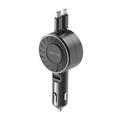 Green Lion Telescopic 50W Car Charger - Black