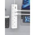 Green Lion Power Socket 2 USB-A & 1 Type-C - White