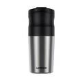 LePresso Portable Mug Burr Grinder Coffee Maker - Silver