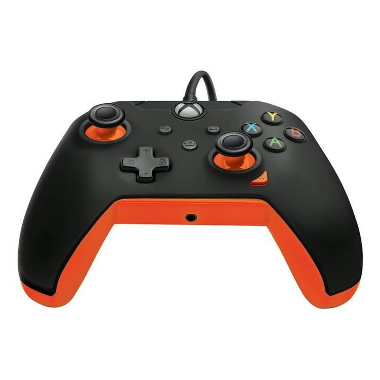 PDP Controller for  Xbox Series X/S/PC - Atomic Black - Black / Orange