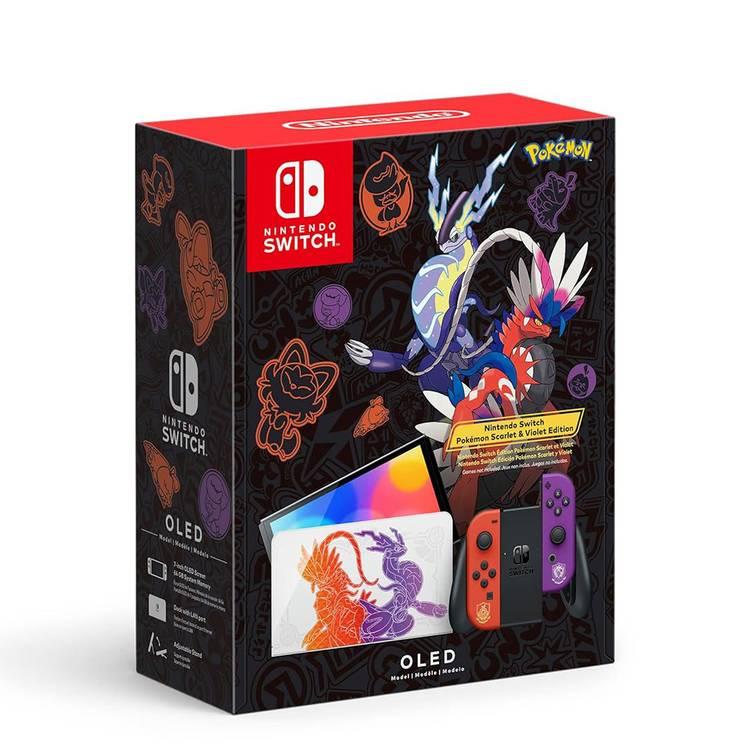 Nintendo Switch OLED - Pokemon Scarlet and Violet Edition - Black / Purple / Red