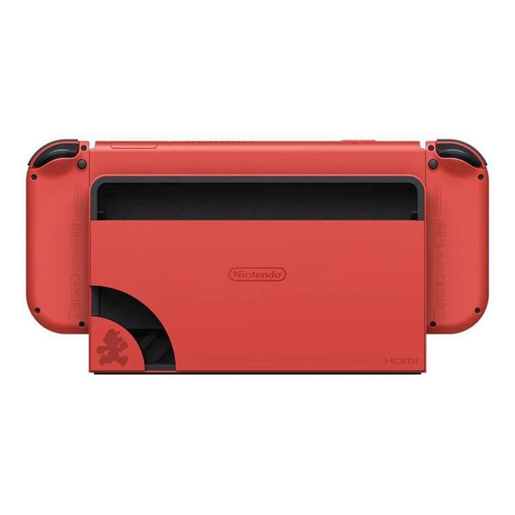 Nintendo Switch OLED - Mario RED Edition Console + FR-TEC Peluche Super Mario 22cm (Bundle) - Red