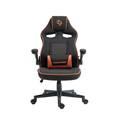 Porodo Gaming Chair with Fabric Covered Cushion and Class 3 - Black