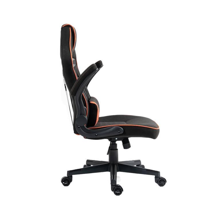 Porodo Gaming Chair with Fabric Covered Cushion and Class 3 - Black