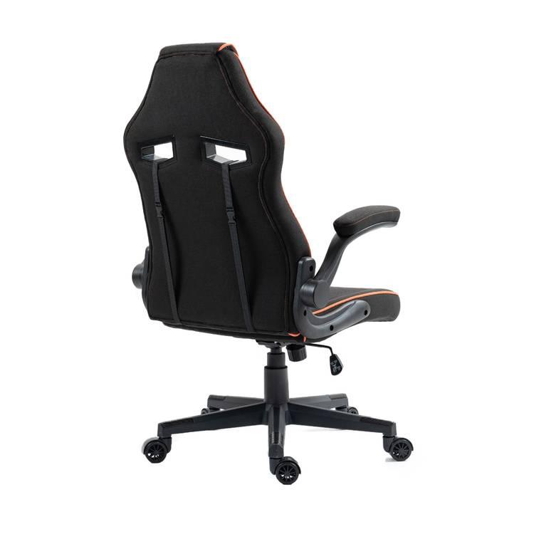 Porodo Gaming Chair with Fabric Covered Cushion and Class 3 - Black