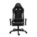 Porodo Gaming Professional Gaming Chair with Fabric+PU+Suede Covered Form, 2D Armrest, Lumbar Pillow Support, 160° Adjustable Backrest, Headrest Support - Black