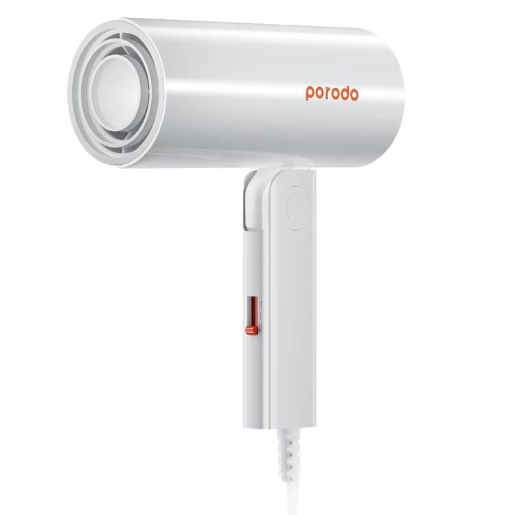 Porodo Lifestyle Foldable Mini Hair Dryer - White