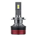 Powerology 70W LED Car Headlight Bulbs H7, 6000LM Super Bright Light, Heat Dissipation, Easy Installation - Black