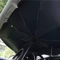 Green Lion Car Windshield Sunshade Umbrella - Black