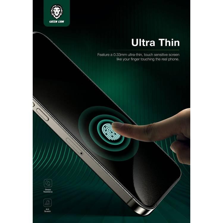 Green Lion ANTHONY 360° Privacy Screen Protector, Grease Resistance, Anti Fingerprint, Anti Peeping, Anti-Scratch, Easy Installation, Smudge-Free, Ultra Thin Screen for iPhone 15 Pro Max - Black