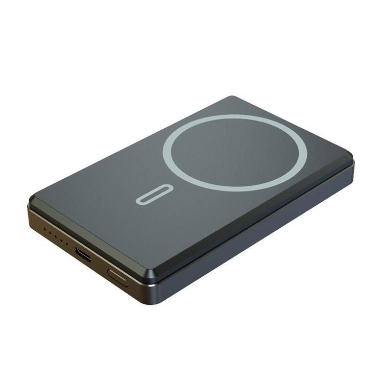 Levelo Retro 10000mAh Magsafe, Aluminum Power Bank, TYPE C Input & Output, 15W Wireless Output - Midnight Titanium 