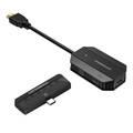 Powerology Wireless HDMI Type-C Adapter Audio & Video, 50m Transmission Range, 1080P Resolution, Low Latency, Plug and Play Design - Black