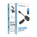 Powerology Wireless HDMI Type-C Adapter Audio & Video, 50m Transmission Range, 1080P Resolution, Low Latency, Plug and Play Design - Black