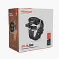 Porodo Pulse Smart Watch with Wireless Earbuds, Leather & Silicone Straps, Android 5.0 and iOS 10.0 and Above - Silver