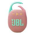 مكبر صوت JBL Clip 5 اللاسلكي المحمول، بلوتوث 5.3، وقت شحن 3 ساعات، طاقة خرج 7 وات، عمر بطارية 15 ساعة، مقاوم للماء والغبار IP67 - وردي