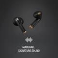 Marshall Minor IV Wireless Earbuds,  2 Hours Charging Time, 12mm Driver, Bluetooth 5.3, 30 Hours Wireless Playtime, 2 Hours Charging Time, IPX4 Water Resistant - Black