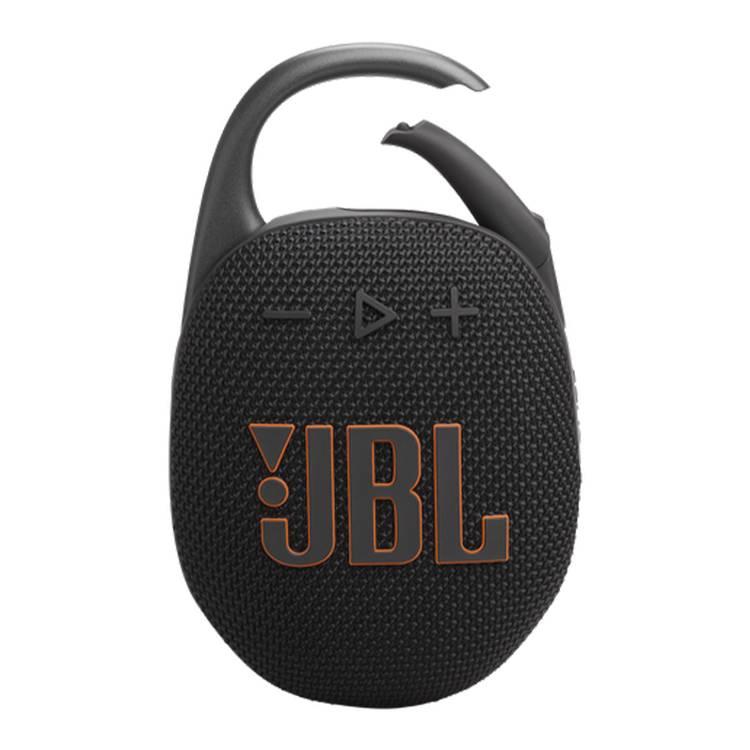 JBL Clip 5 Portable Wireless Speaker, Bluetooth 5.3, 3 Hours Charging Time, 7W Output Power, 15 Hours Battery Life, IP67 Waterproof & Dustproof - Black