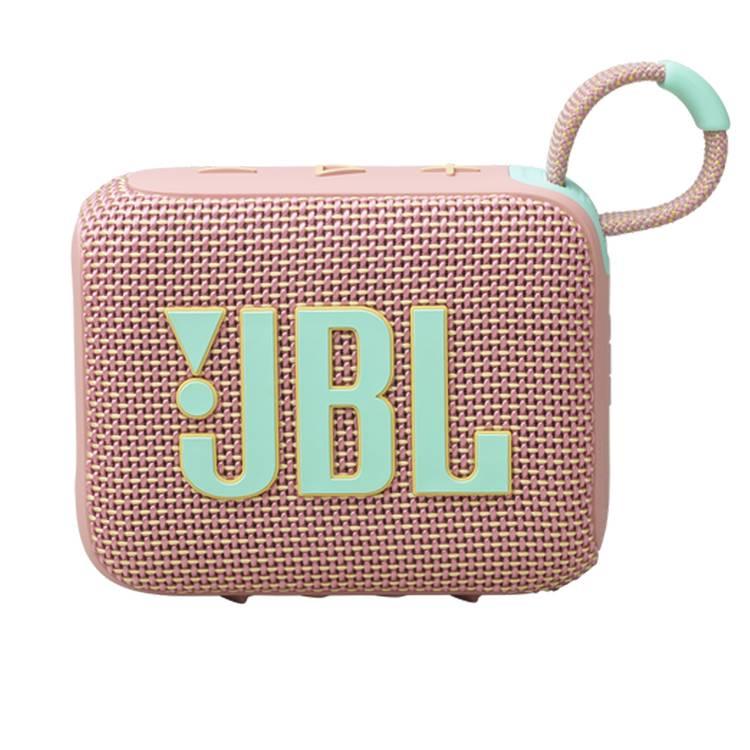 JBL Go4 Portable Wireless Speaker, 7h Playtime, Bluetooth 5.3, Water & Dust Resistant, Supports Auracast - Pink